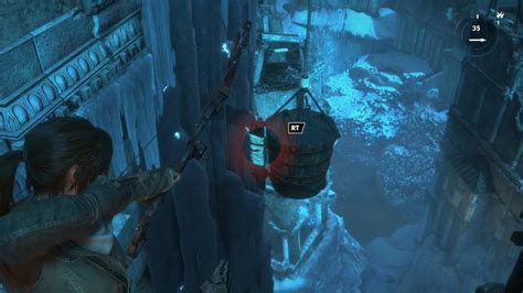 Rise of the Tomb Raider: Go to the other trebuchet, walkthrough.
